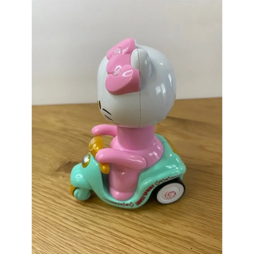 Hello Kitty Push Car‎ Scooter Kids OS Teal Pink Good Press Down Toy
